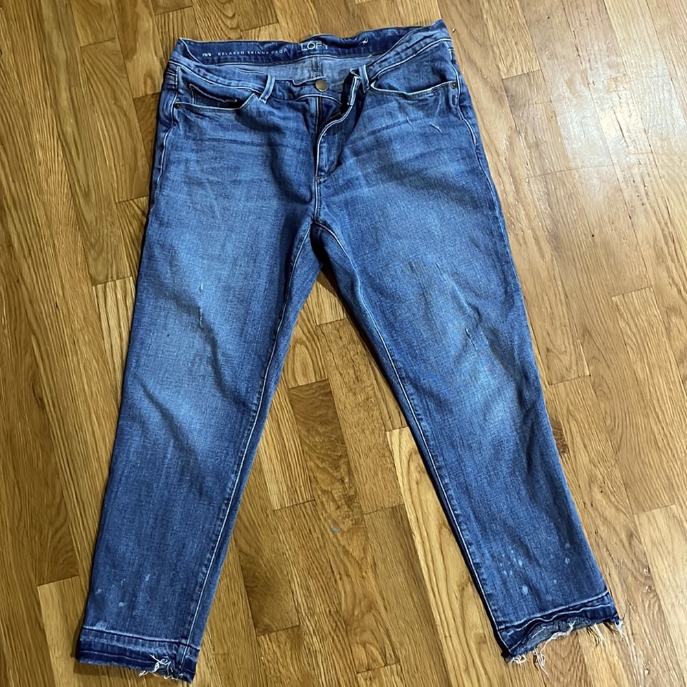 The Loft Relaxed skinny crop jeans size 29/8